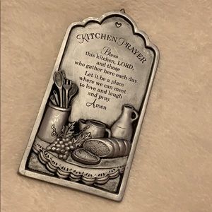 Kitchen prayer sign